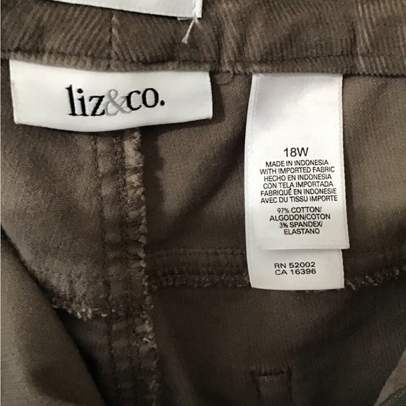 Designer women, pants. Liz Claiborne. Stretched. Size 18 W. - Picture 6 of 7